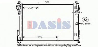 AKS DASIS 120100n -  Радиатор, охлаждение двигателя